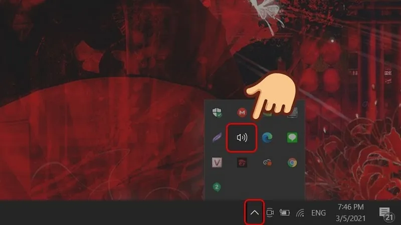 Mở Cài Đặt Âm Thanh (Sound Settings) Bằng Chuột Phải Vào Biểu Tượng Loa