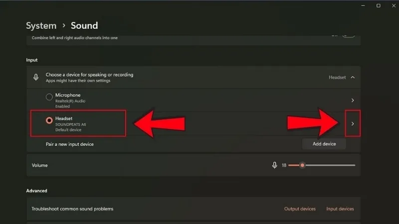 Chọn Đúng Thiết Bị Đầu Vào (Input) Khi Test Mic Trên Máy Tính