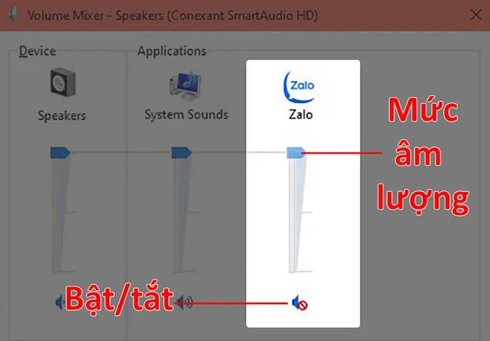 Điều chỉnh mức âm lượng riêng biệt cho từng ứng dụng trong Volume Mixer của Windows