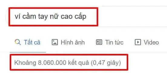 Hình ảnh minh họa kết quả search