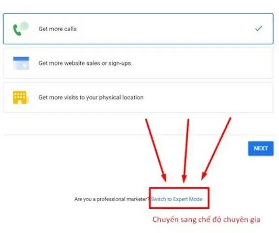 Hình ảnh minh họa giao diện tạo tài khoản Google Ads khác