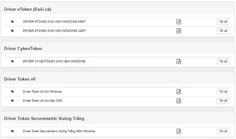 Trang tải Driver Token chính thức của VNPT hỗ trợ người dùng cách khắc phục lỗi máy tính không nhận USB, đặc biệt là USB Token.