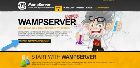 Trang web WampServer