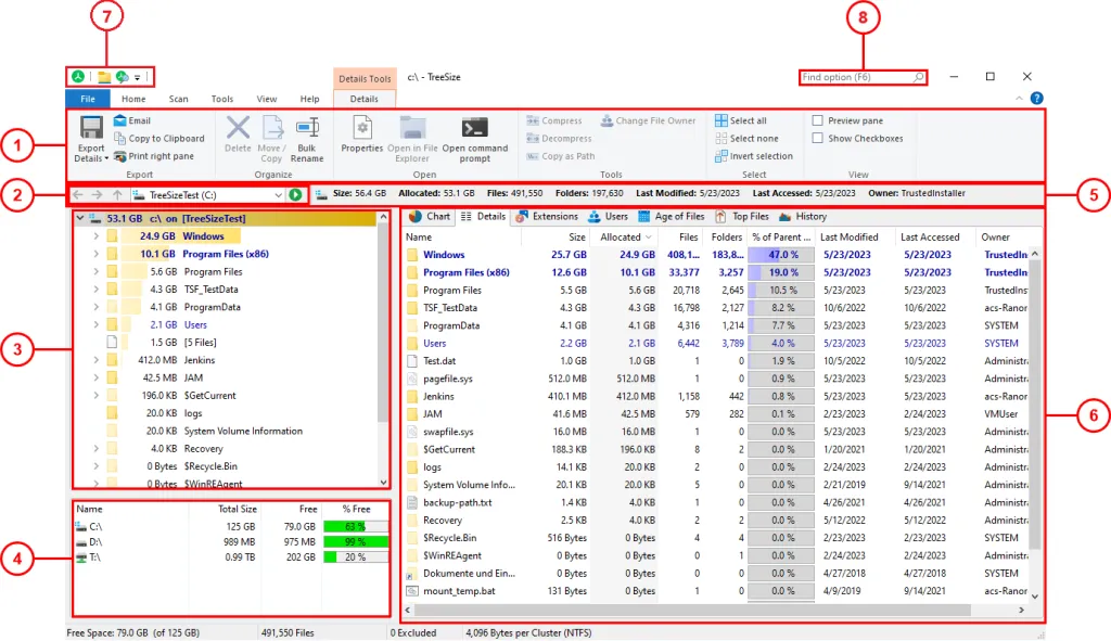 Làm cách nào để khởi động TreeSize trên máy tính của tôi?