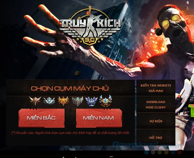 Lựa Chọn Máy Chủ Trong Giao Diện Client Truy Kích, Đảm Bảo Độ Trễ Mạng (Ping) Thấp Nhất