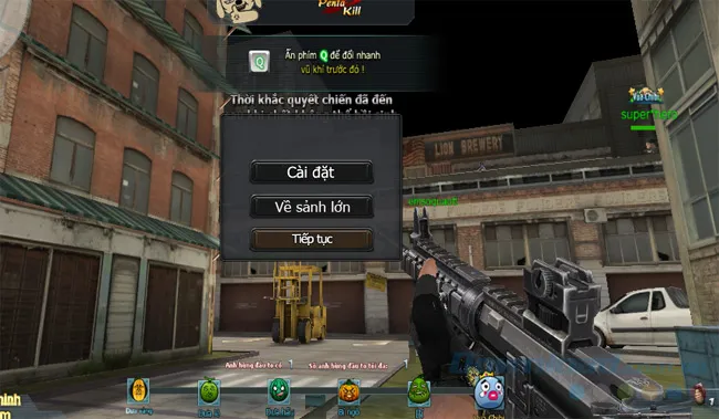 Hiển Thị Hướng Dẫn Phím Tắt Cơ Bản Ban Đầu Khi Bắt Đầu Trận Đấu Truy Kích FPS