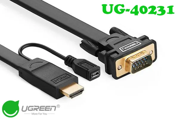 Cáp chuyển đổi HDMI sang VGA giúp chuyển hình ảnh từ máy tính sang tivi đời cũ