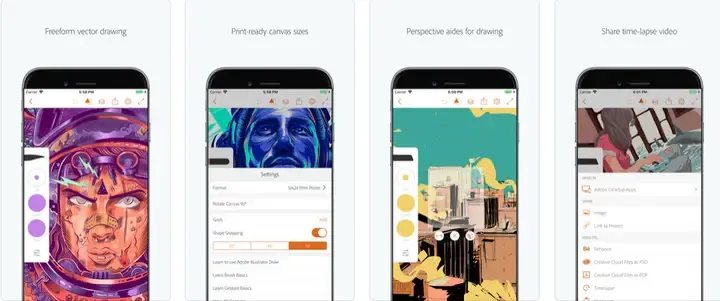 giao dien cua phan mem Paint hoac ung dung tuong tu de ve len anh tren may tinh