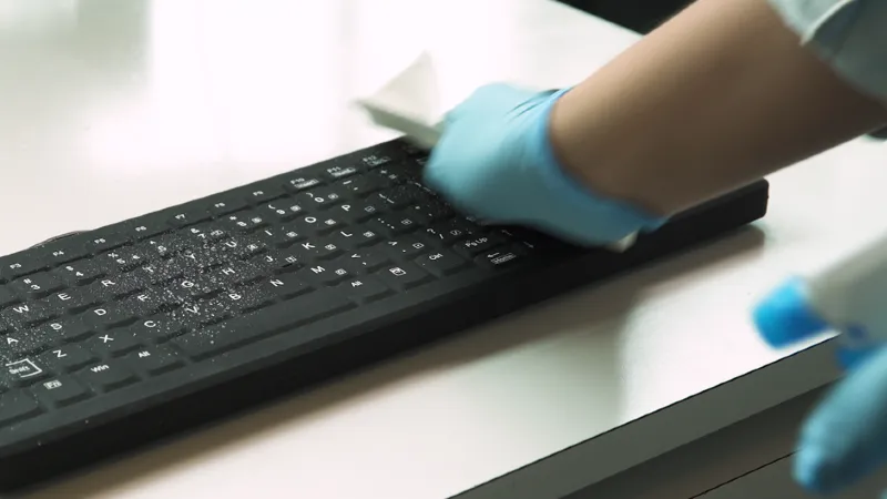 Bàn phím bẩn tiềm ẩn vi khuẩn và tác nhân gây bệnh