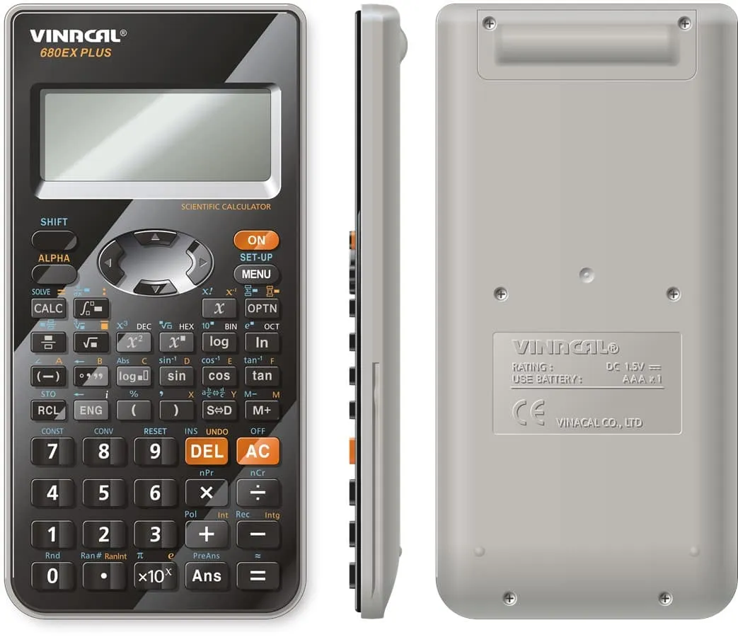 Thiết kế tổng quan của máy tính khoa học Vinacal 680EX Plus