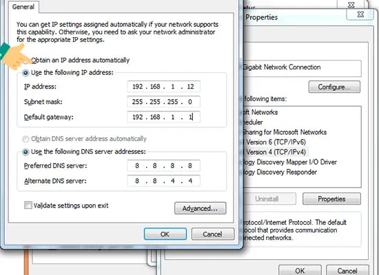 Thiết lập địa chỉ IP tĩnh để khắc phục lỗi mạng wifi Limited