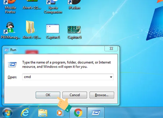 Giao diện Command Prompt (CMD) trên máy tính