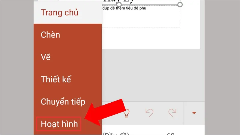 Màn hình thiết lập hiệu ứng chuyển động trong PowerPoint, minh họa các tùy chọn Animation như Entrance, Emphasis và Exit, cho phép người dùng tối ưu hiệu ứng hiển thị từng đối tượng.