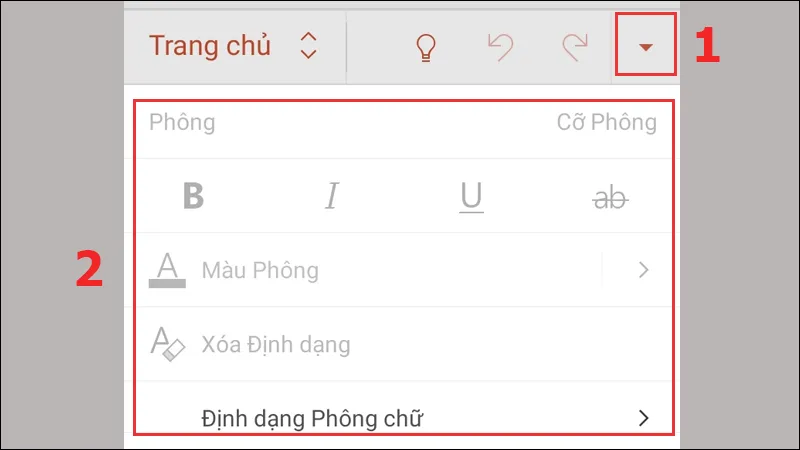 Ảnh chụp màn hình các tùy chọn định dạng văn bản nâng cao trong Microsoft PowerPoint, bao gồm tùy chọn căn chỉnh lề, màu chữ và kiểu chữ để tối ưu thiết kế slide hiệu quả.