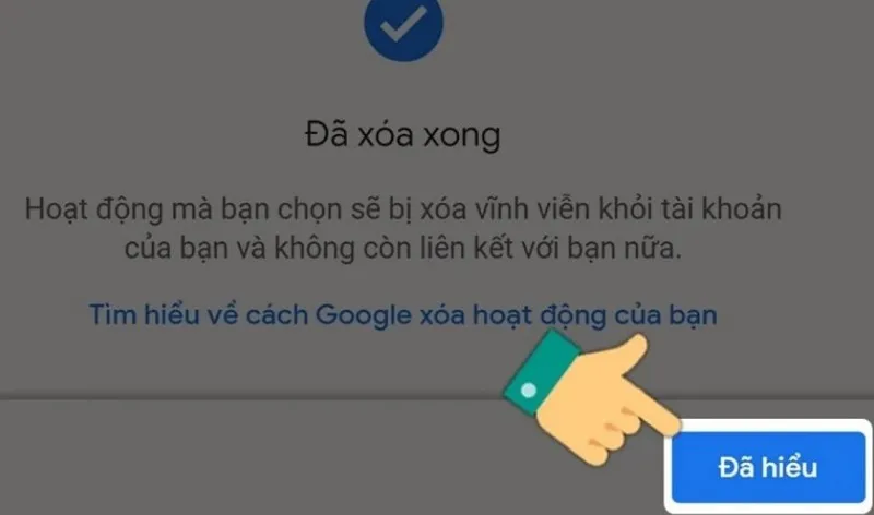 Minh họa việc quản lý và cách xoá tìm kiếm google trên máy tính vĩnh viễn