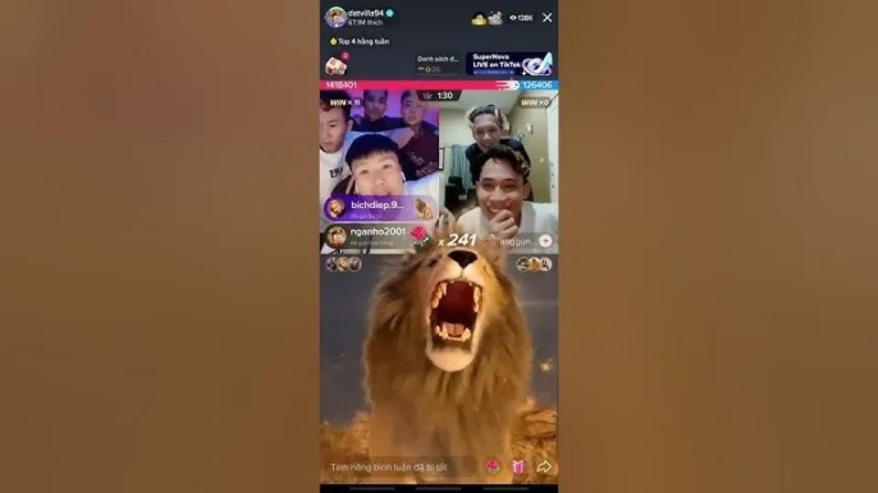 Điều kiện nhận sư tử trên TikTok