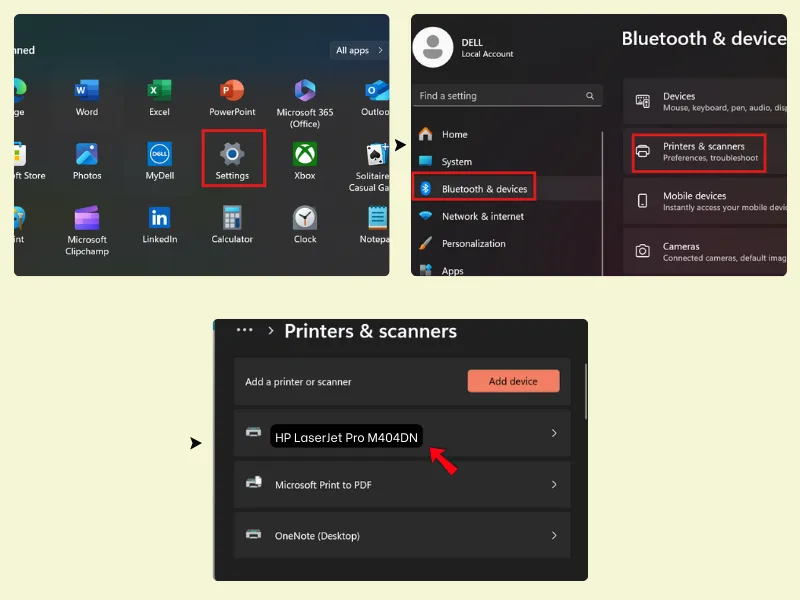 Kết nối máy in HP với laptop qua Wi-Fi trên windows
