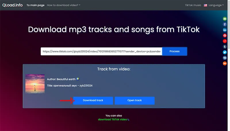 Tách nhạc từ video TikTok: Tùy chọn tải xuống hoặc nghe nhạc đã tách từ QLoad