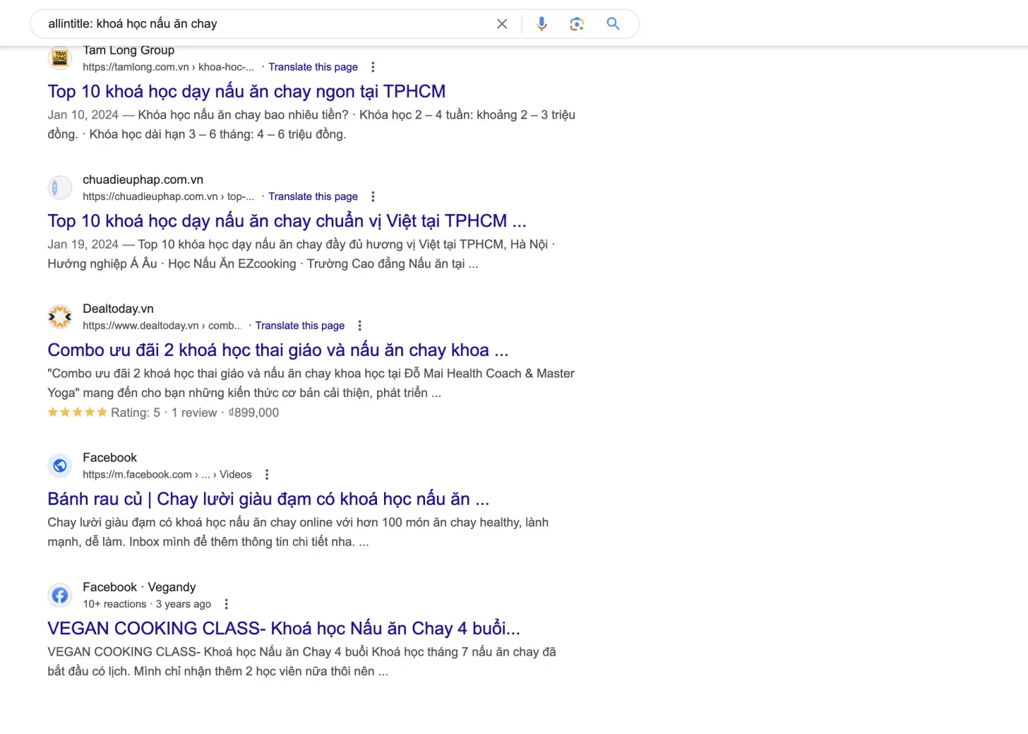 Sử dụng để phân tích đối thủ cạnh tranh khi kiểm chứng ý tưởng khóa học online
