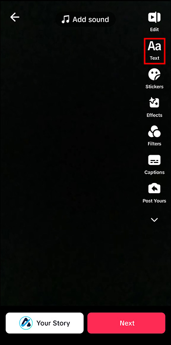 Thêm Chữ Vào TikTok: Chọn Tùy Chọn Văn Bản