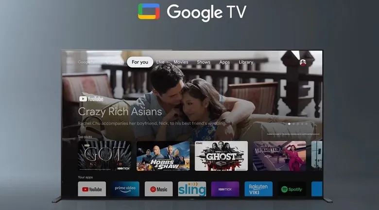 Android Tivi OLED Sony 4K 55 inch XR-55A90J với giao diện Google TV trực quan, lựa chọn cho người dùng cá nhân hóa