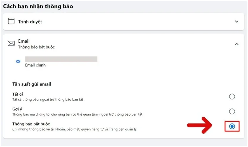 Nhấn chọn Cài đặt trong giao diện Cài đặt & Quyền riêng tư.