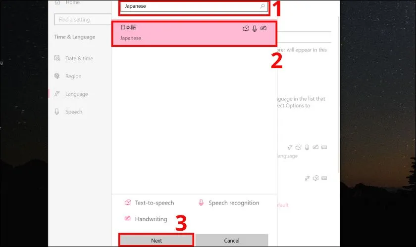 Cách cài đặt bàn phím tiếng Nhật trên máy tính Windows