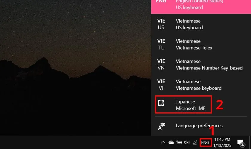 Cách cài bàn phím tiếng Nhật trên máy tính Windows