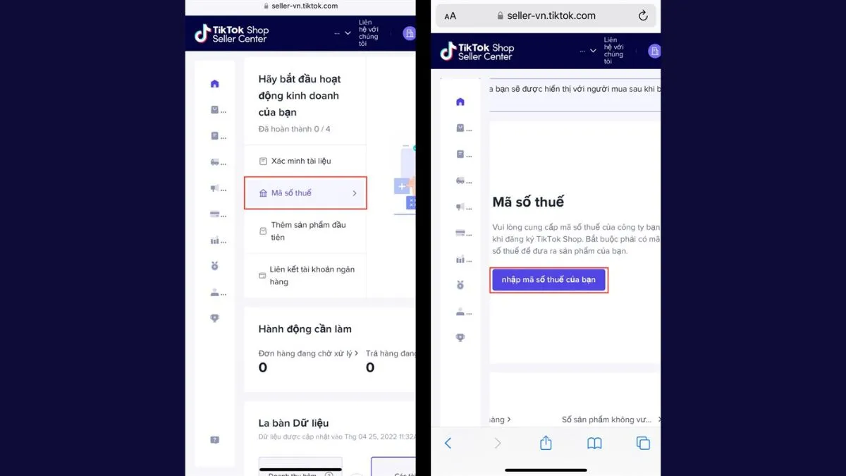 Cách đăng ký bán hàng trên TikTok Shop doanh nghiệp - bước 2
