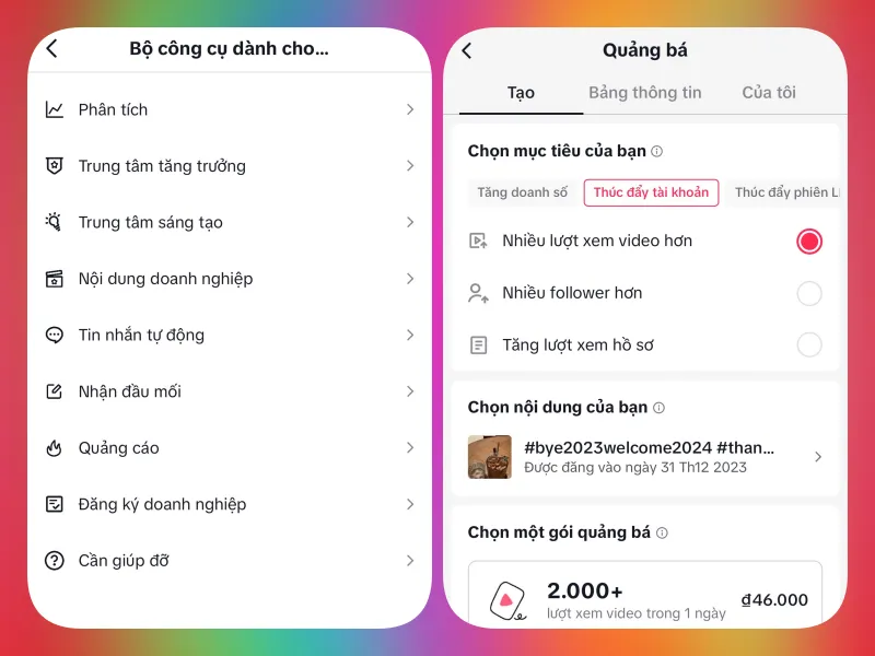 Tạo chiến dịch quảng cáo mới trong TikTok Ads