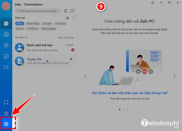 dang ky tai khoan Zalo tren PC