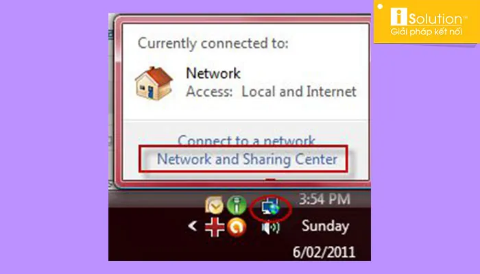 Liên kết See full map trong Network and Sharing Center