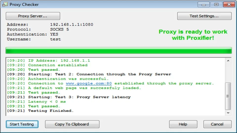 Bấm vào nút Check để kiểm tra tình trạng của Sock