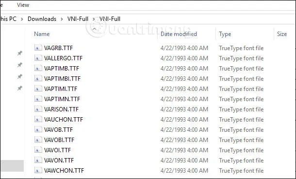 Cài thêm font chữ
