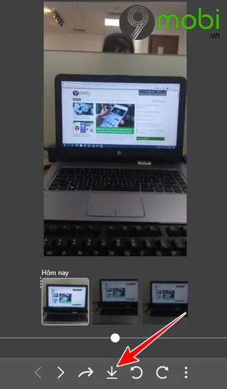 Tùy chọn tải riêng lẻ từng ảnh khi thực hiện cách gửi hình từ điện thoại qua máy tính