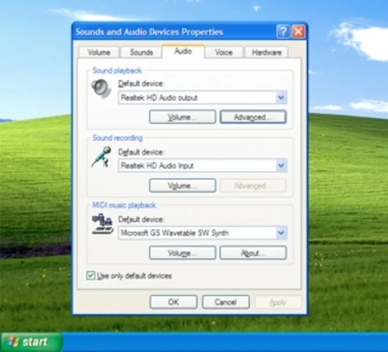 Trong mục Sound playback, click chọn thiết bị Bluetooth từ menu