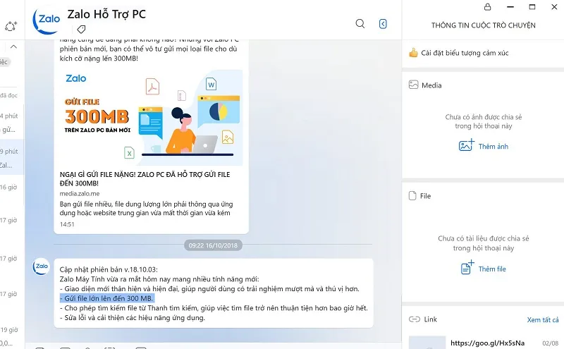 Tính năng khôi phục tin nhắn Zalo đã xóa