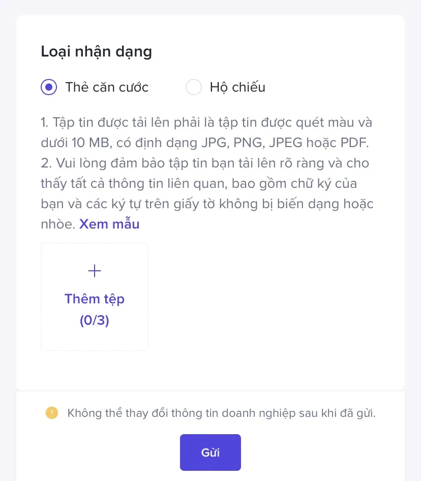 Cách đăng ký TikTok Shop trên điện thoại: Scan tài liệu cá nhân theo yêu cầu của TikTok.