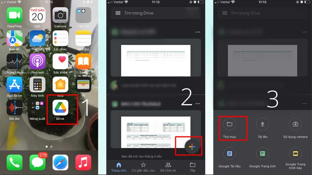 Cách tải ảnh và file lên Google Drive bằng iPhone