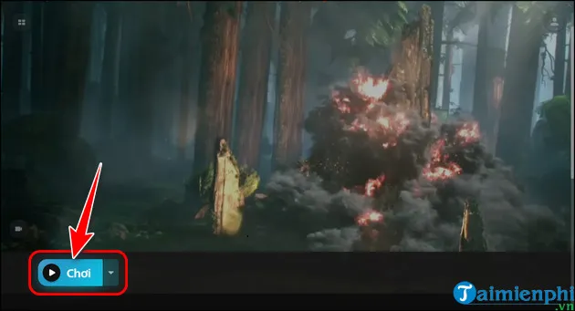 Nút "Chơi" sau khi đăng nhập thành công vào Riot Client.