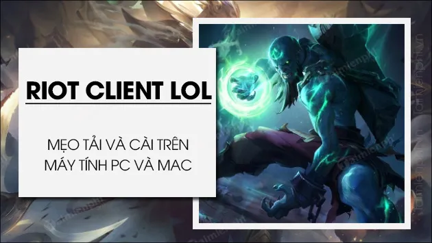 Giao diện Riot Client LOL trước khi tải và cài đặt game.