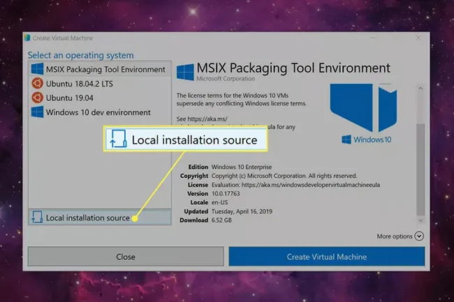 Thêm trình cài đặt khác