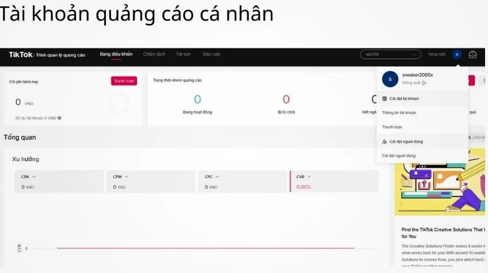 Cách tạo tài khoản quảng cáo TikTok (ảnh 2)