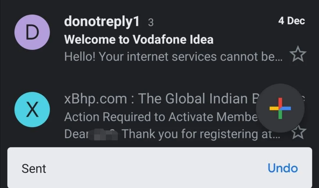 Cách thu hồi email đã gửi từ Gmail trên điện thoại