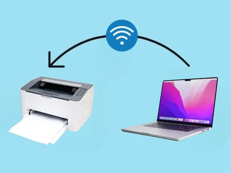 Tùy chọn chia sẻ máy in qua mạng trong MacBook