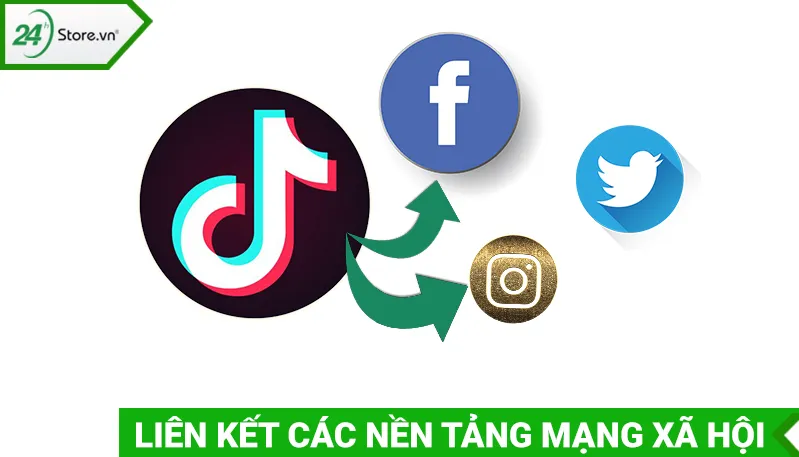 Liên kết tiktok của bạn với các mạng xã hội khác giúp tăng follow
