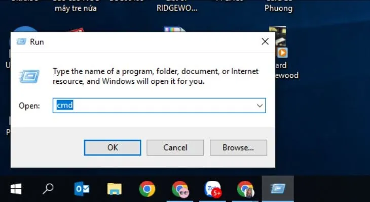 Mở hộp thoại Run bằng Windows + R để bắt đầu sửa lỗi driver chuột máy tính