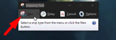 chụp ảnh màn hình bằng snipping tool