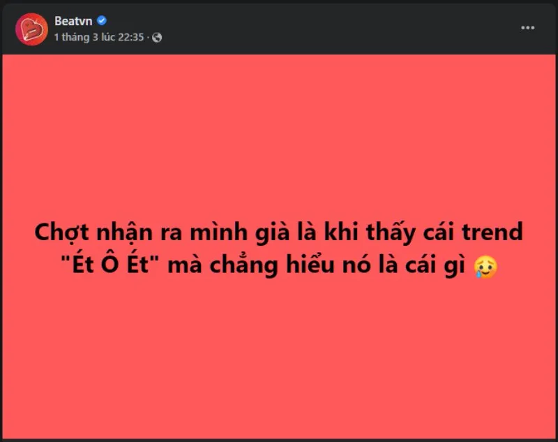 Trend ét o ét là gì?