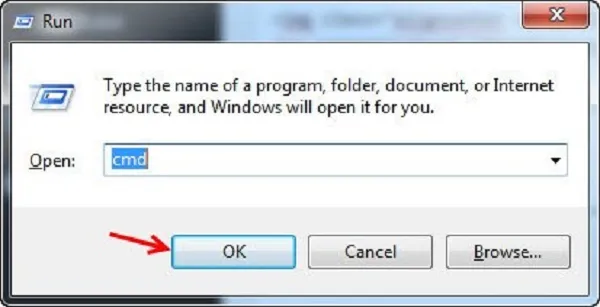 Mở cửa sổ Command Prompt